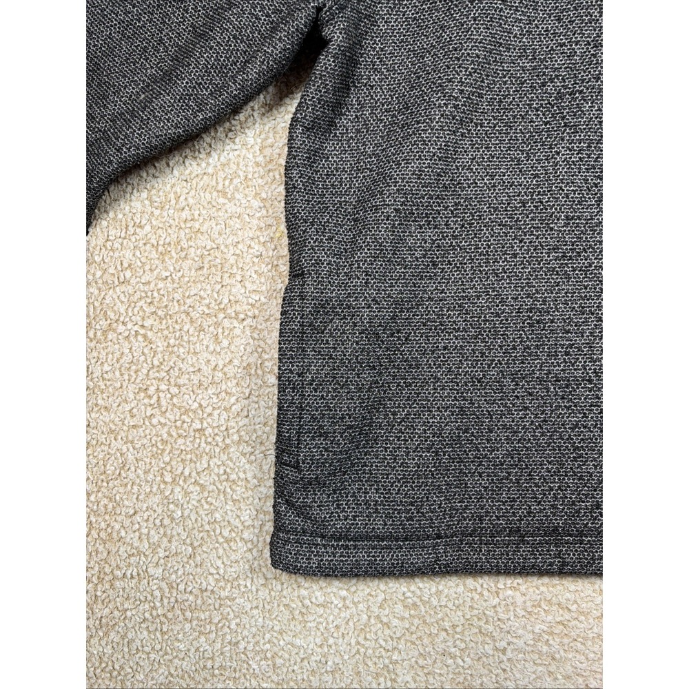 Orvis Men's 1/4 Zip Sherpa Fleece Lined Pullover Sweatshirt Men's L Black White - Picture 3 of 11